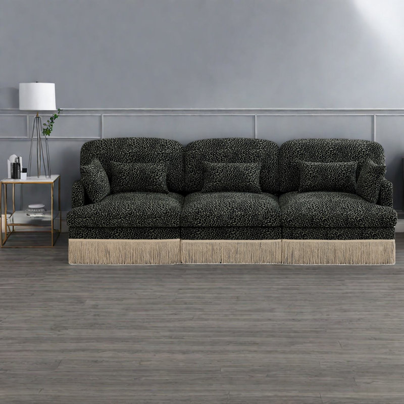Canapé modulaire portatif 100,3 po Chenille