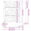 Barrière de jardin vidaXL 105 x 155 cm-113055144-113055145