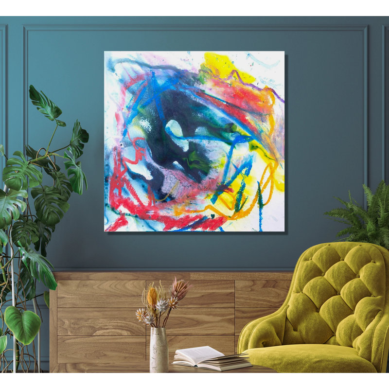 Abstract Print by John Beard, 36" H x 36" W x 1.5" D, Unframed Canvas