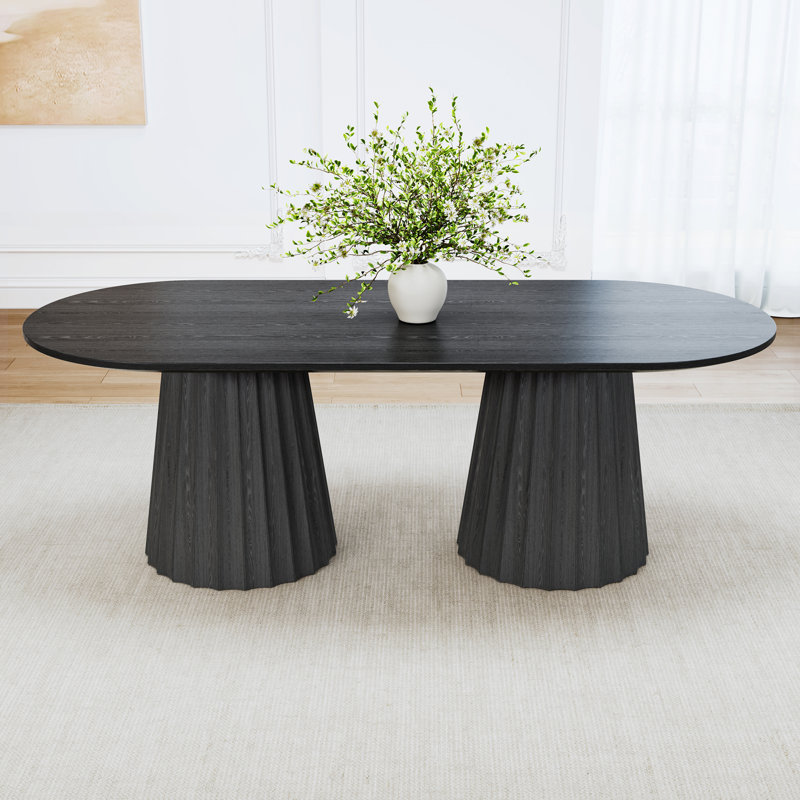 Table de salle à manger Ceballos, Noir
