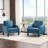  Ebern Designs 30.71"W Small Space Reading Chair Mid Century Curved Arm Linen Accent Chair-470367116