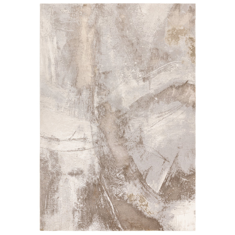 Zeplin Glam Metallic Lustre Pattern Polypropylene Area rug - Bold Contemporary Living & Bedroom