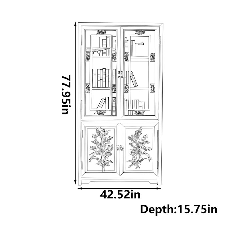 Bibliothèque de rangement à grande capacité