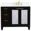Ensemble de meuble-lavabo simple 43 po avec miroir Schreck-1387926618