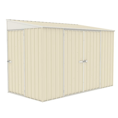 Absco Durango 10 ft. W x 5 ft. D Metal Lean-To Bike Shed