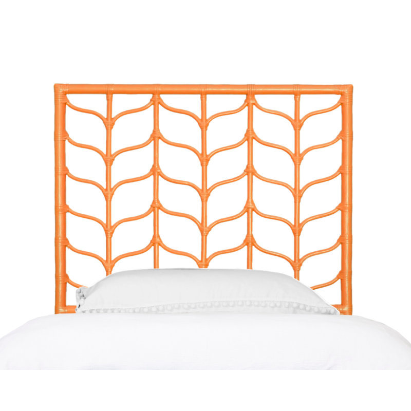 Tête de lit Ivy Collection, Lit simple, Orange citron