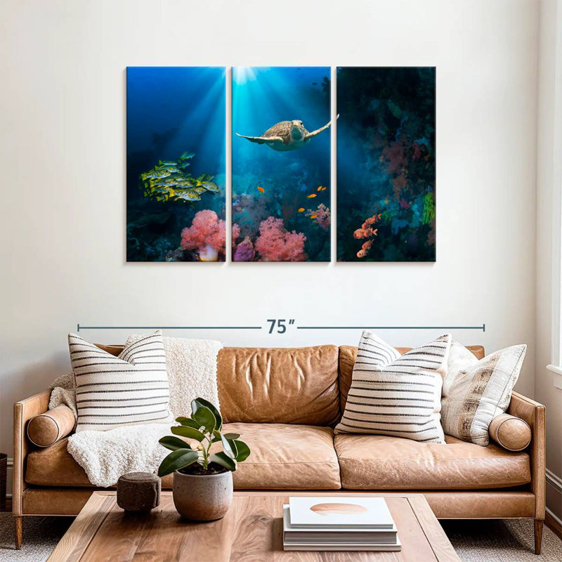 Ocean Underwater, 36" H x 57" W