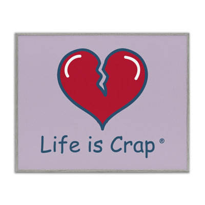 «Life Is Crap Heart Break», estampe numérique par LIC