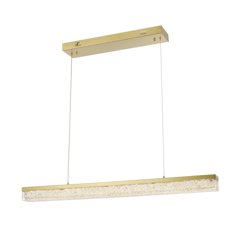 Luminaire suspendu, 3" H x 47.2" W x 3" D
