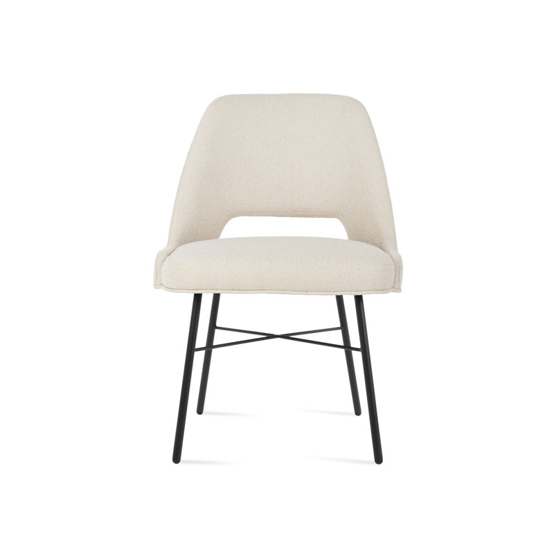 Marash Cross Dining Chair, Off White