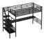 Lit mezzanine simple Clementina avec bureau intégré Mason & Marbles
