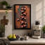 Copper Star Cascade Geometric - Wrapped Canvas-1818204957-1818204951