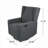 Small Space Contemporary Wingback Fabric Pushback Swivel Recliner for Living Room, Bedroom and Nursery
