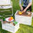 Outdoor Folding Storage Box Multifunctional Car Storage Box Household Storage Basket Portable Folding Box Set Of 3, White, Black And Green.