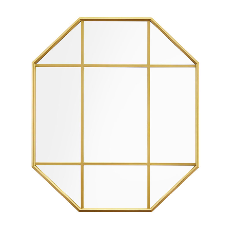 Metal Wall Mirror, Gold