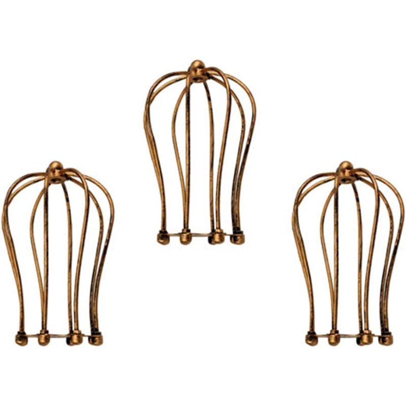 18cm H Metal Novelty Lamp Shade, Brushed Copper