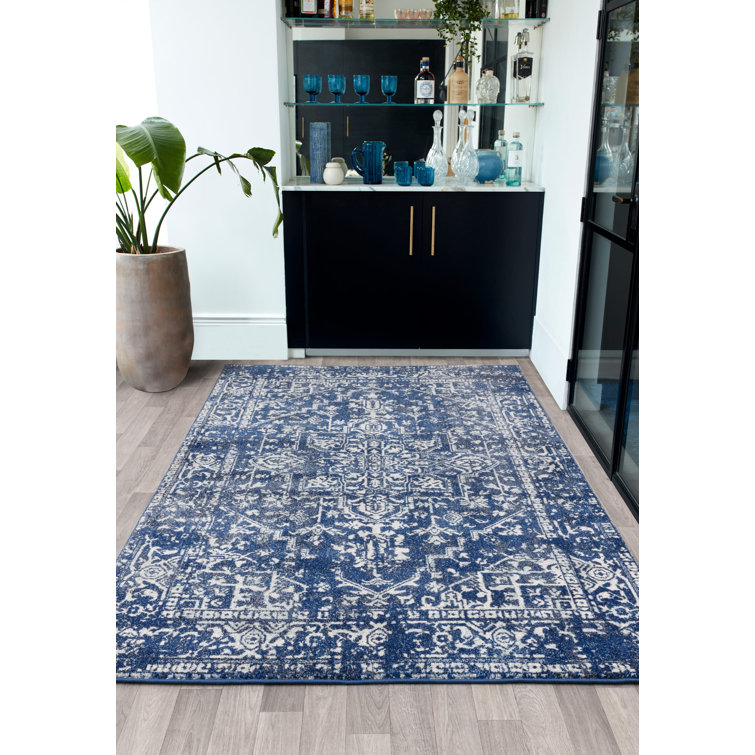 Aamina Tufted Antique Navy/Cream Rug