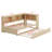 Twin Size Daybed With Trundle, L-Shaped Bookcase, Wood Sofa Bed Frame With Storage Cabinets And USB Ports-981089182