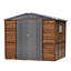 Rangement extérieur 6 * 8 pi - Ports de ventilation et système de construction de jardin