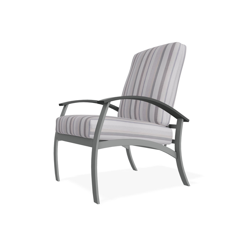 Belle Isle Outdoor Lounge Chair, Huskie, Graphite