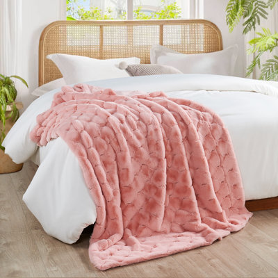 CloudNest Plush Faux Fur Throw Blanket