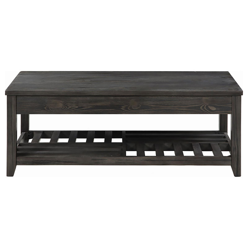 Table basse à plateau relevable gris