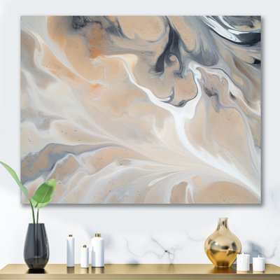 Abstrait marbre avec reproduction de l'espace, art mural Fractals