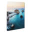 The Rock Of Aphrodite Beach In Cyprus - Single Picture Frame Painting on Canvas-89189594-89189595