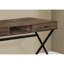 Bureau d'ordinateur, bureau personnel, ordinateur portable, tiroirs de rangement, L 48 po, bureau, stratifié brun, contemporain, moderne