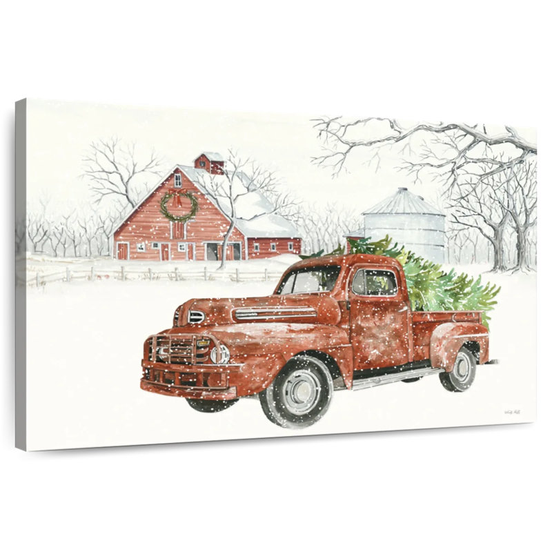 Christmas Barn, 30" H x 45" W