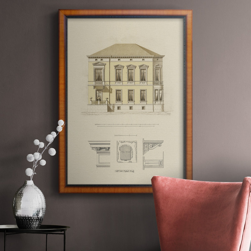 Estate and Plan VI - Toile encadrée de qualité supérieure - prête à être accrochée, H 27 po x l 18 po x P 2,5 po