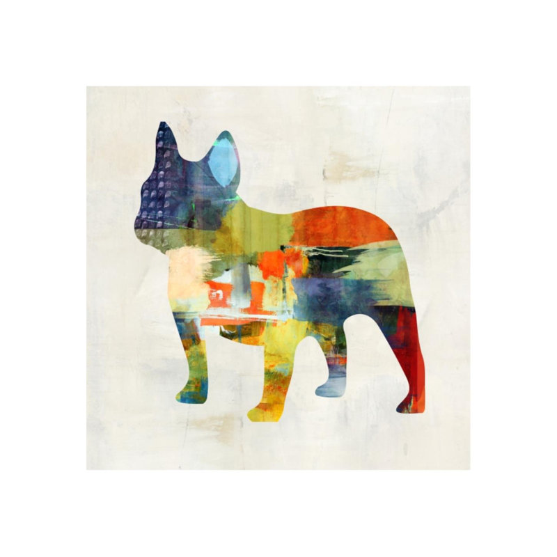 «Colorful Randonnée IV» par Isabella Burton - impression, Couche de verre, H 24 po x l 24 po