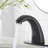 Automatic Sensor Touchless Single Hole Low Arc Deck Mount Bathroom Faucet With Pop Up Drain