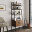 Awalt 183.5cm H x 71cm W Industrial Style Wooden Bookcase