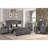 Sophia Modern Style Crystal Tufted 2-Drawer Nightstand Upholstered With Velvet Fabric Made With Wood In Gray  Same As 733569388264 (CA Inventory)