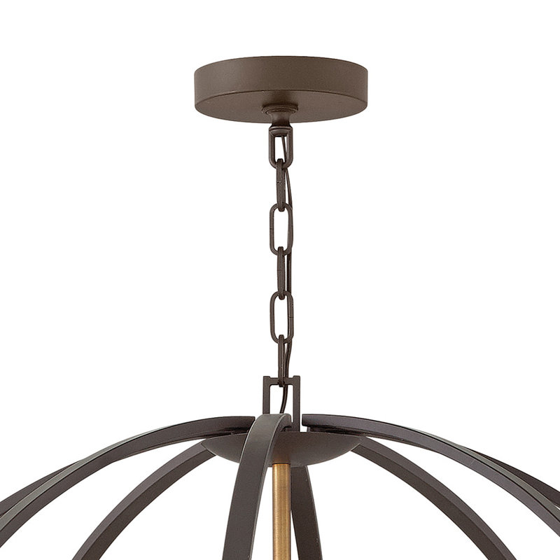 Euclid 16 - Light Candle Style Globe Chandelier, Spanish Bronze