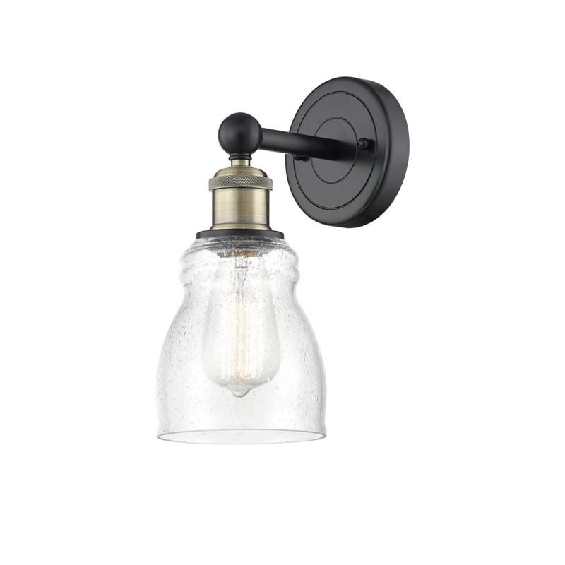 Cascades Armed Sconce, Seedy, Black Antique Brass