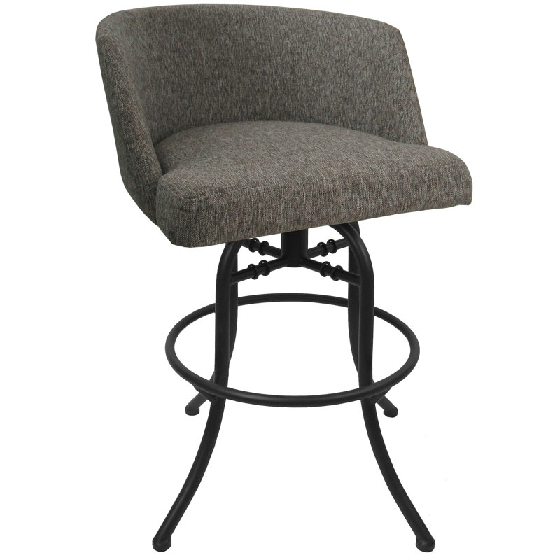 Tabouret de bar et de comptoir pivotant inclinable Hyypio, Beige, Siège d'une hauteur de 30 po