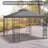 Gazebo Replacement Canopy, 2, Dark Gray, Protected For Outdoors Use