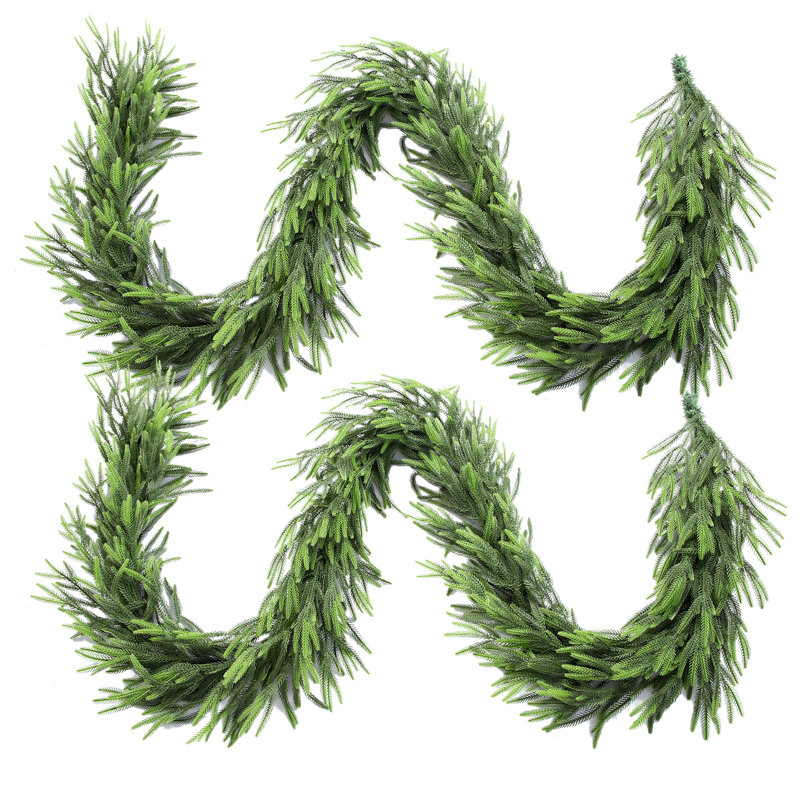 Guirlande de Noël artificielle 9 pi 10 po Norfolk, 9', Ensemble de 2
