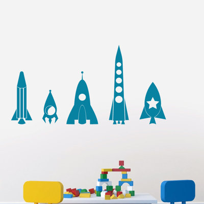 Ensemble de literie murale 5 pièces rocket ship