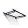 Palram - Canopia Bremen 3' 1" D Acrylic Gray Stationary Slope Door and Window Awning