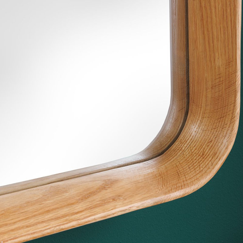 Leeman Solid Wood Rectangle Wall Mirror