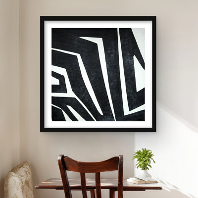 Labyrinth - Man Cave Abstract Framed Matted Print Decor