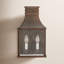 Beacon Hill Brown 2 - Bulb 17.25" H Seeded Glass Outdoor Wall Lantern