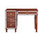 Meuble-lavabo formel pour chambre à coucher - coloration cerise, tabouret avec siège, rangement, miroir en acier inoxydable, bois d'hévéa-1140924380