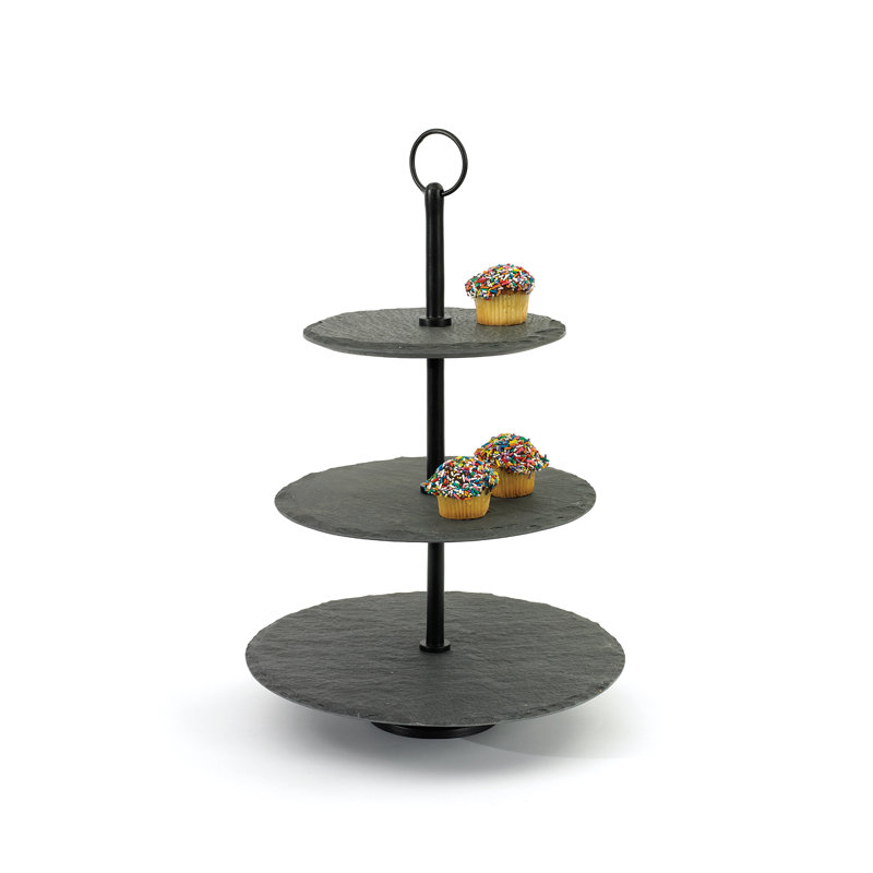 Strohl Stoneware Tiered Stand