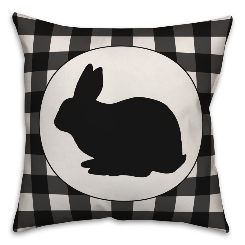  Coussin Buffalo, Polyester / Bourre en polyester, 18 po x 18 po