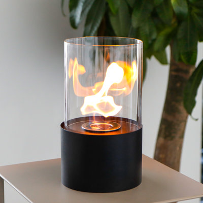 Gel Fuel Tabletop Fireplace with Flame Guard