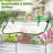 Denishia 6x3x2ft Galvanized Metal Raised Garden Bed with Greenhouse Cover-649293974-611207997